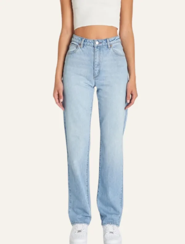 Abrand A 94 High Straight - Hailey Distressed Vintage Blue< Denim