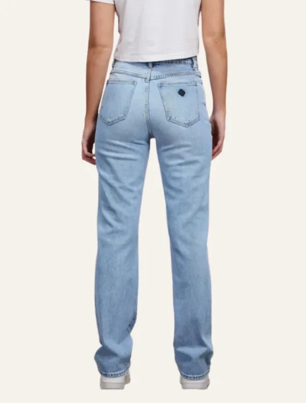 Abrand A 94 High Straight - Hailey Distressed Vintage Blue< Denim