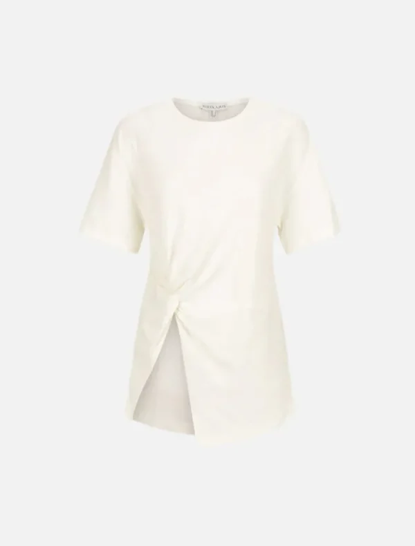 Shona Joy Aby Twist T Shirt - Rice< Shirt Dresses | Casual Dresses