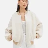 Bubish Alanna Boucle Bomber - Oatmeal< Wool Coat | Leather Jacket