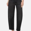 PAIGE Alexis W/ Coverted Button Fly Tapered - Viper Black< Denim