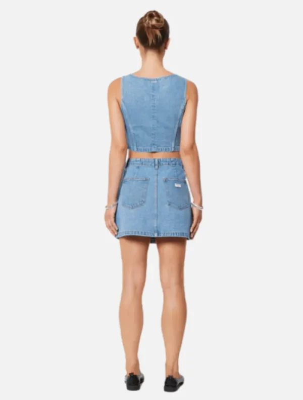 Abrand Aline Wrap Skirt Gigi - Mid Blue< Denim | Skirts