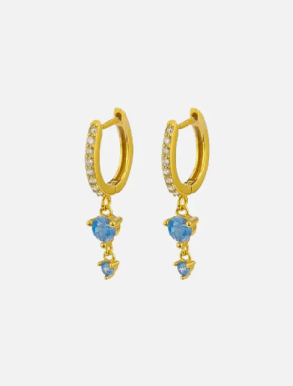 Jolie and Deen Ally Sleepers - Blue< Earrings