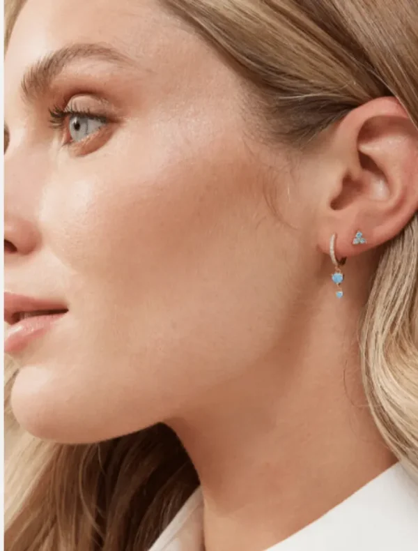 Jolie and Deen Ally Sleepers - Blue< Earrings