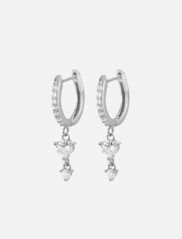 Jolie and Deen Ally Sleepers - Silver< Earrings