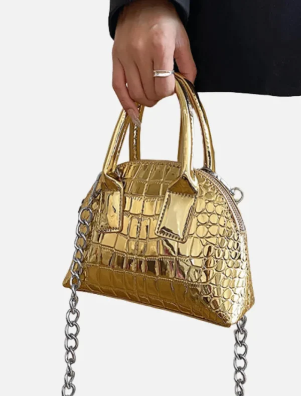 Insurge Clothing Audrey Bag - Gold Metalic< Bags | Shoulder Bag
