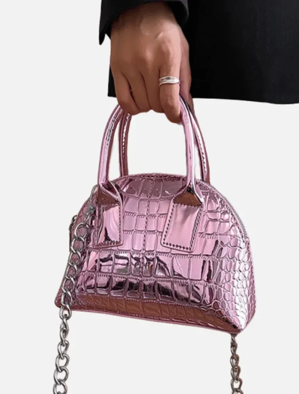 Insurge Clothing Audrey Bag - Pink Metalic< Bags | Shoulder Bag