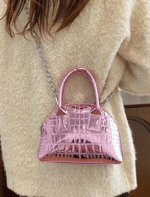 Insurge Clothing Audrey Bag - Pink Metalic< Bags | Shoulder Bag