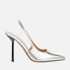Lana Wilkinson Aylah Pump Metallic Leather - Silver< Heels