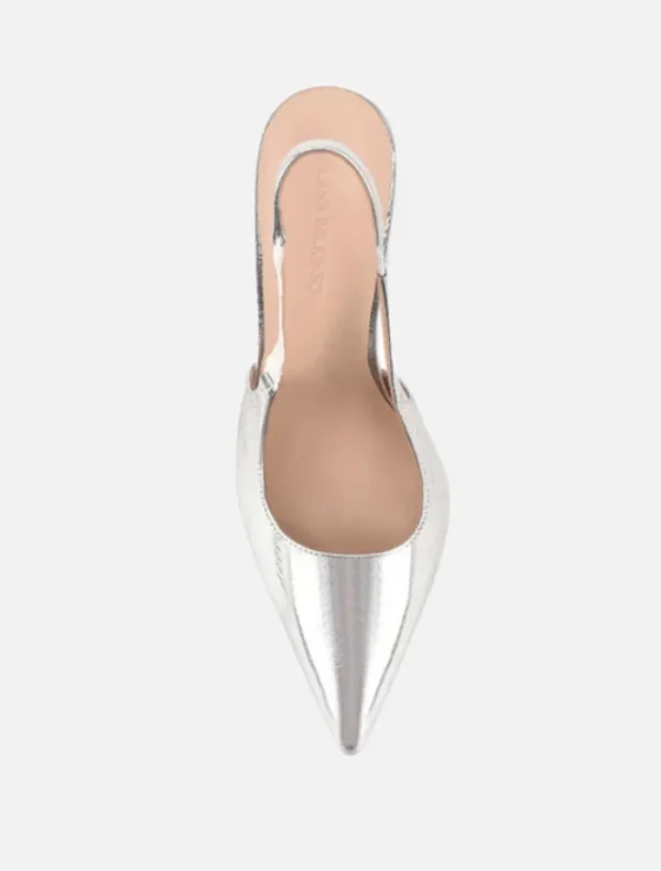 Lana Wilkinson Aylah Pump Metallic Leather - Silver< Heels