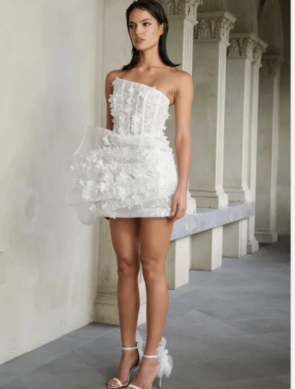 Eliya The Label Azaria Dress - White< Mini Dresses | Midi Dresses