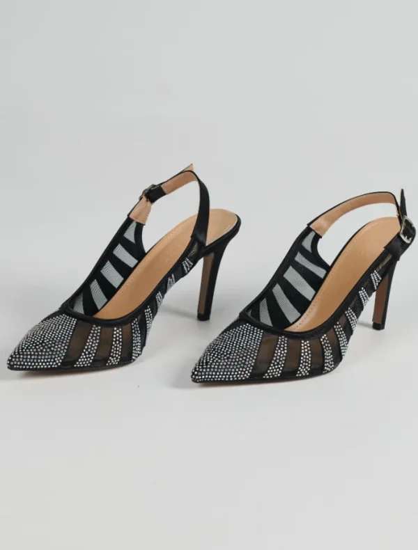 Insurge Shoes Azra Heel - Black Diamante< Casual Dresses | Heels