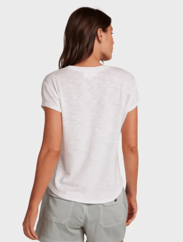 Bella Dahl Baby Crew Tee - White< Shirts | Tops