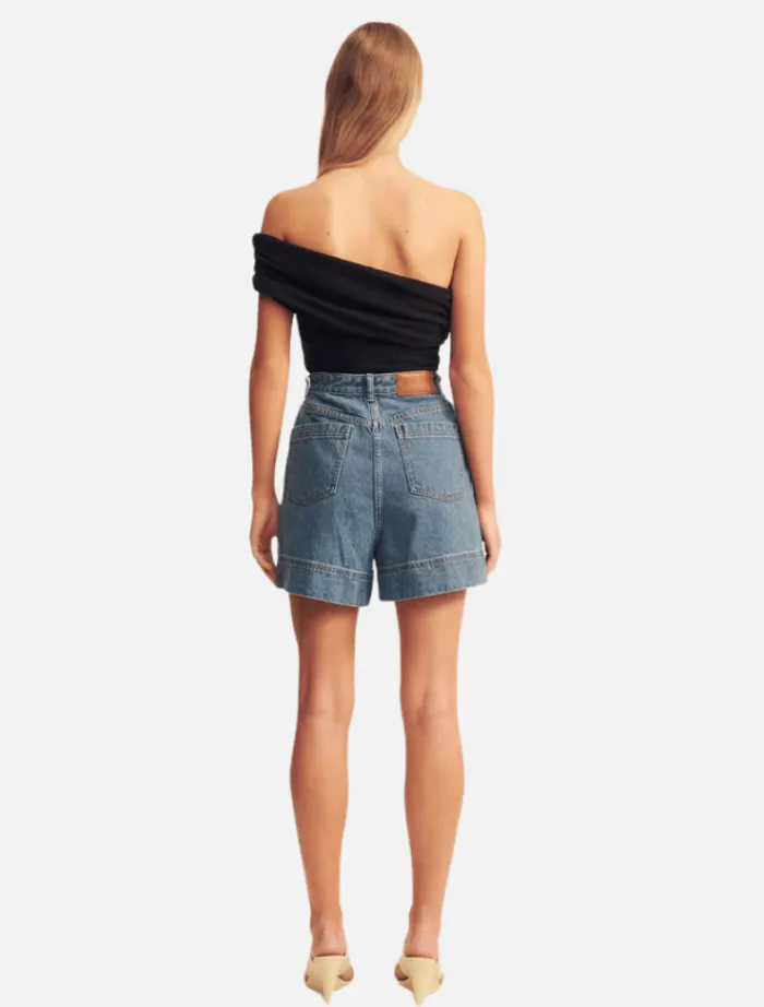 beau_one_shoulder_top__bl_1.webp Shona Joy Beau One Shoulder Top - Black< Pants | Denim