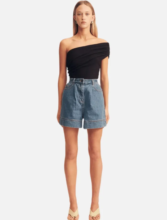 beau_one_shoulder_top__bl_2.webp Shona Joy Beau One Shoulder Top - Black< Pants | Denim