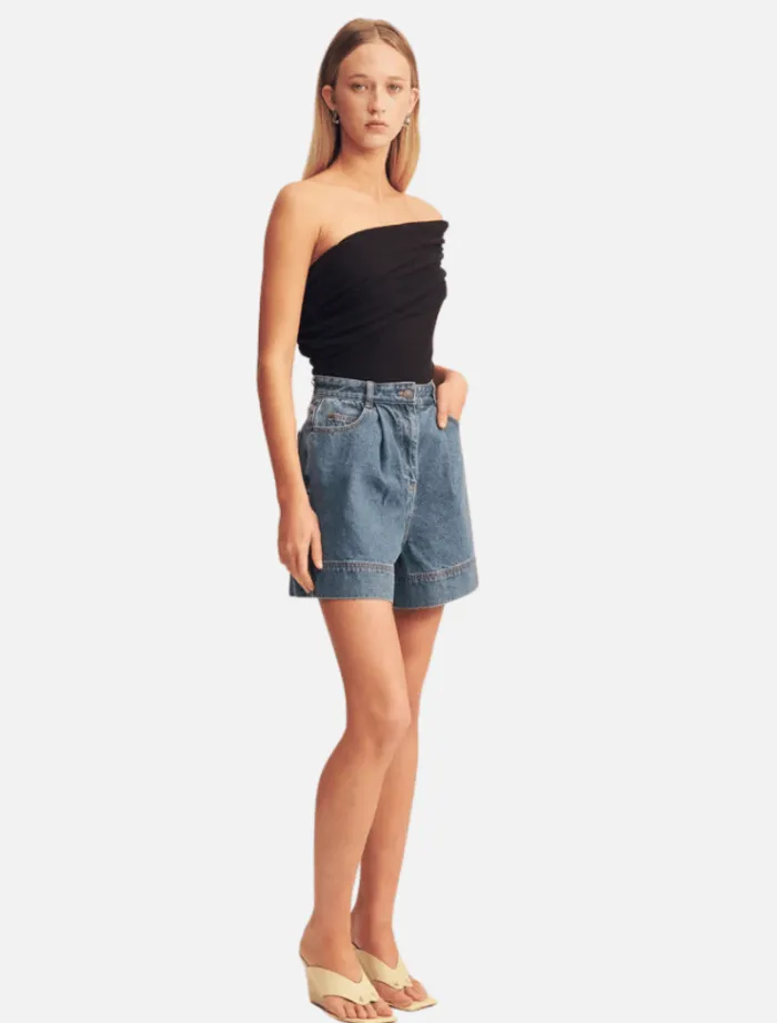 beau_one_shoulder_top__bl_3.webp Shona Joy Beau One Shoulder Top - Black< Pants | Denim