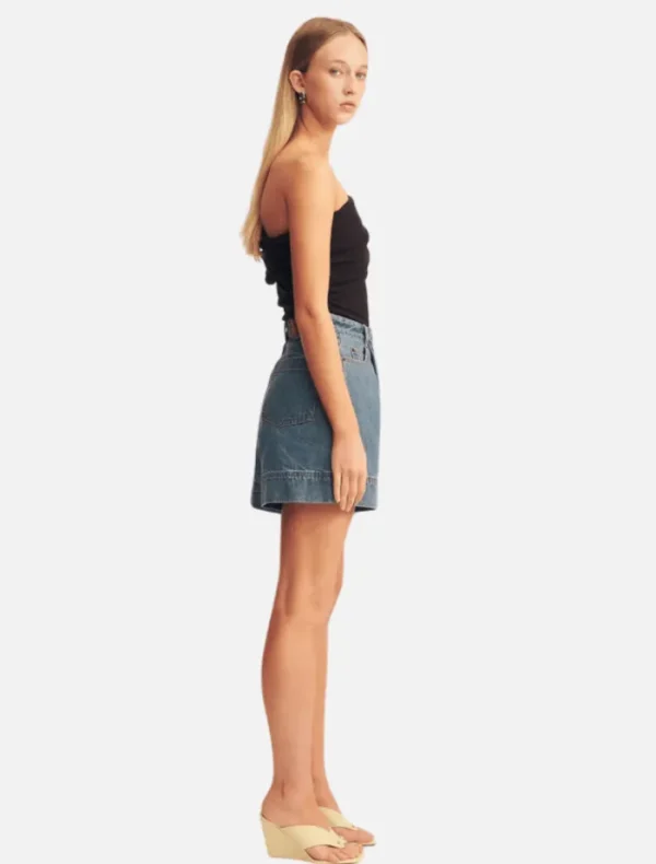 Shona Joy Beau One Shoulder Top - Black< Pants | Denim