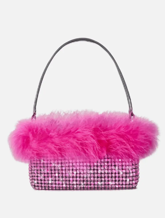 bonnie_feather_bag__hot_p_0.webp Insurge Clothing Bonnie Feather Bag - Hot Pink< Bags | Shoulder Bag