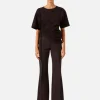Shona Joy Boot Cut Flared Pant - Black< Pants