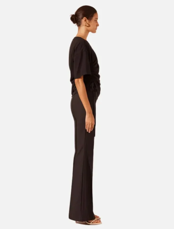 Shona Joy Boot Cut Flared Pant - Black< Pants