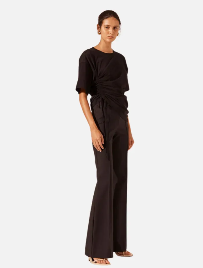 boot_cut_flared_pant__bla_3.webp Shona Joy Boot Cut Flared Pant - Black< Pants