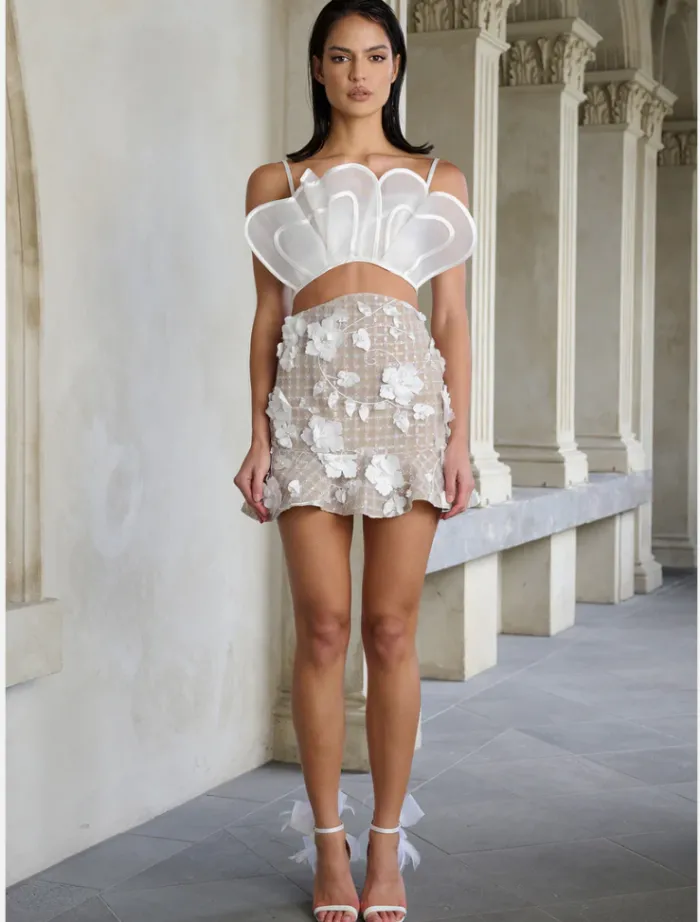 boston_skirt__white_0.webp Eliya The Label Boston Skirt - White< Skirts | Tops