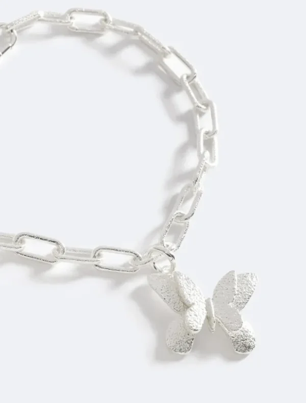 Emma Pills Butterfly Effect Necklace - Fearless Silver< Necklaces