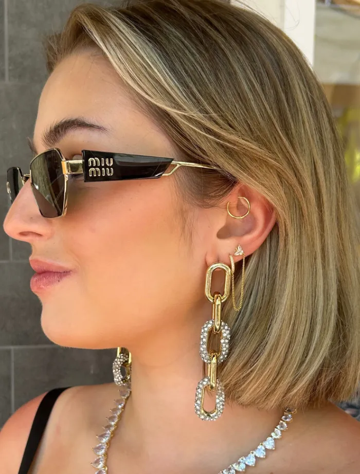 chain_earrings__goldsilve_1.webp Insurge Clothing Chain Earrings - Gold/Silver< Earrings