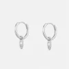 Jolie and Deen Charlie Sleepers - Silver< Earrings