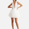 Lexi Charlize Dress - White< Mini Dresses | Skirts