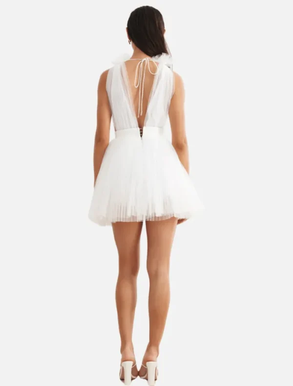 Lexi Charlize Dress - White< Mini Dresses | Skirts