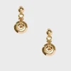 8 Other Reasons Circle Drop Earring - Gold< Earrings