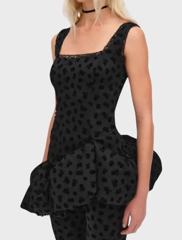 For Love & Lemons Claira Asymmetric Top - Black< Casual Dresses | Mini Dresses