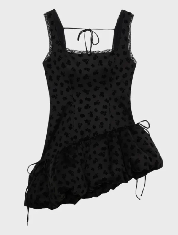 For Love & Lemons Claira Asymmetric Top - Black< Casual Dresses | Mini Dresses