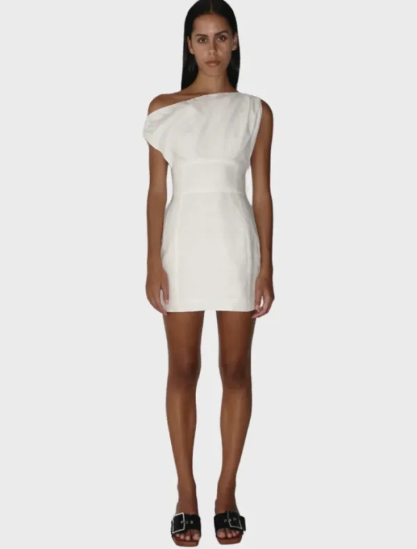 Ownley Claire Mini Dress - Ivory< Casual Dresses | Mini Dresses