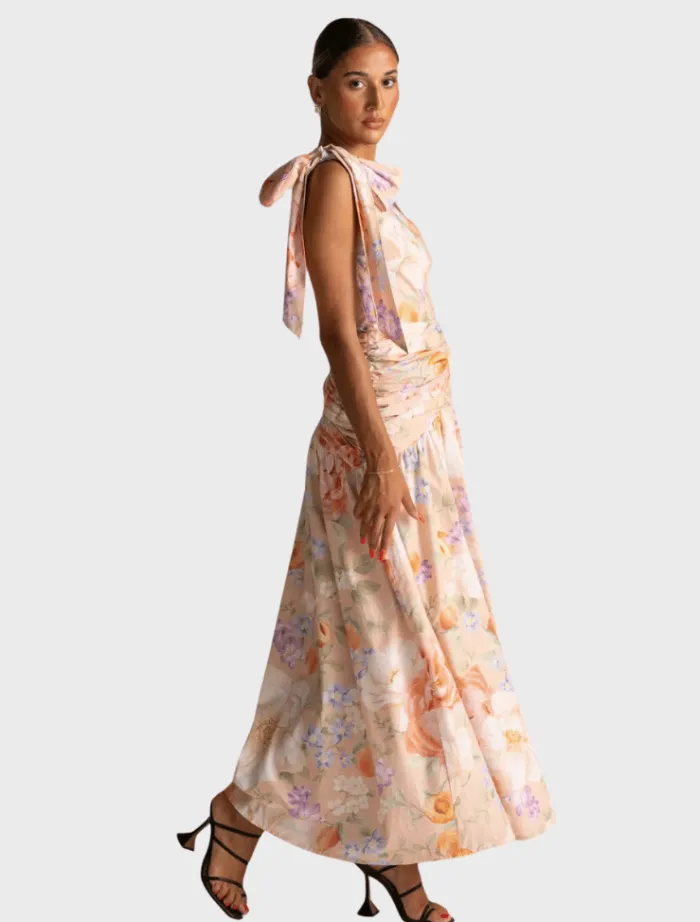 claudia_maxi_dress__peach_1.webp Zanetta Claudia Maxi Dress – Peachy Floral< Casual Dresses