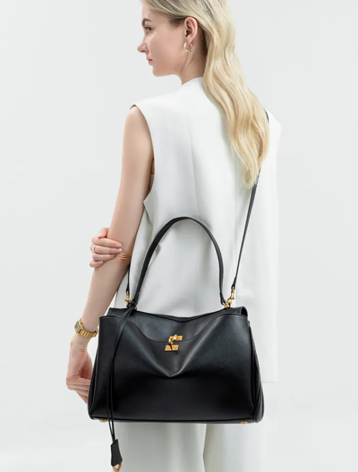 cleo_tote_bag__black_4.webp Insurge Clothing Cleo Tote Bag - Black< Bags | Tops