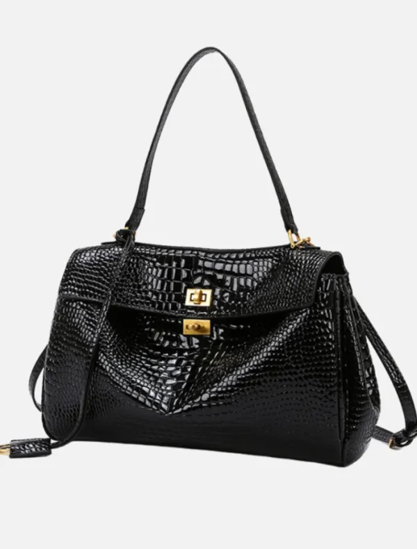 Insurge Clothing Cleo Tote Bag - Black Croc< Bags | Tops