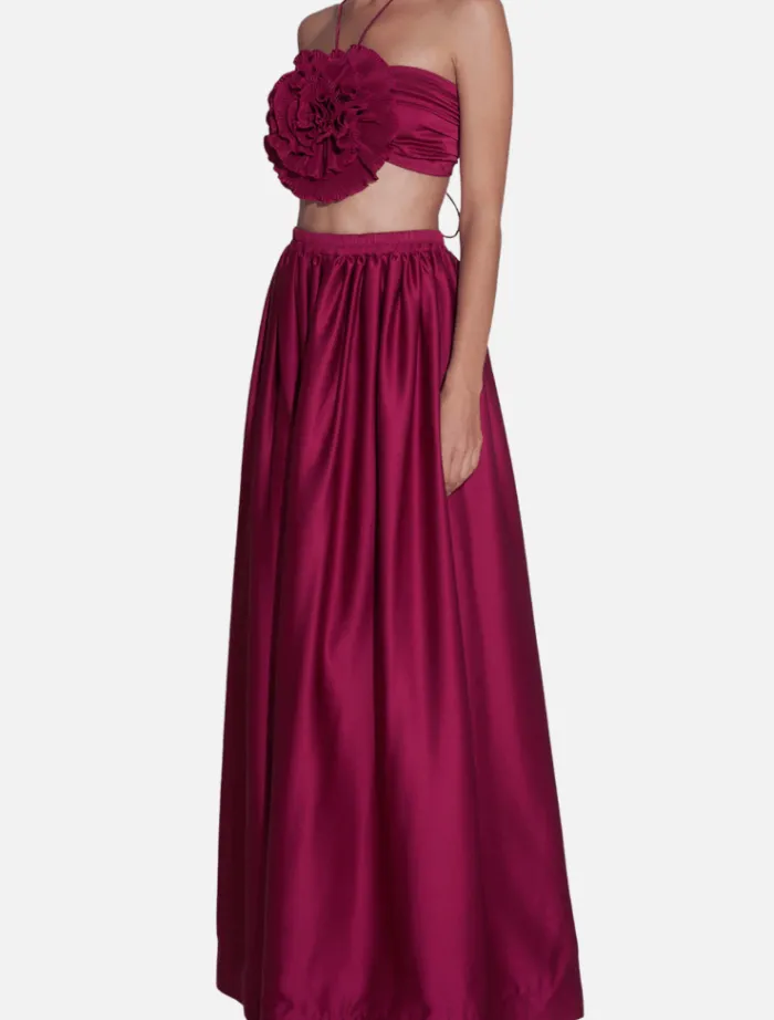 costiera_skirt__chianti_1.webp Lidee Costiera Skirt - Chianti< Skirts | Tops