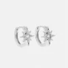Jolie and Deen Crystal Star Sleepers - Silver< Earrings