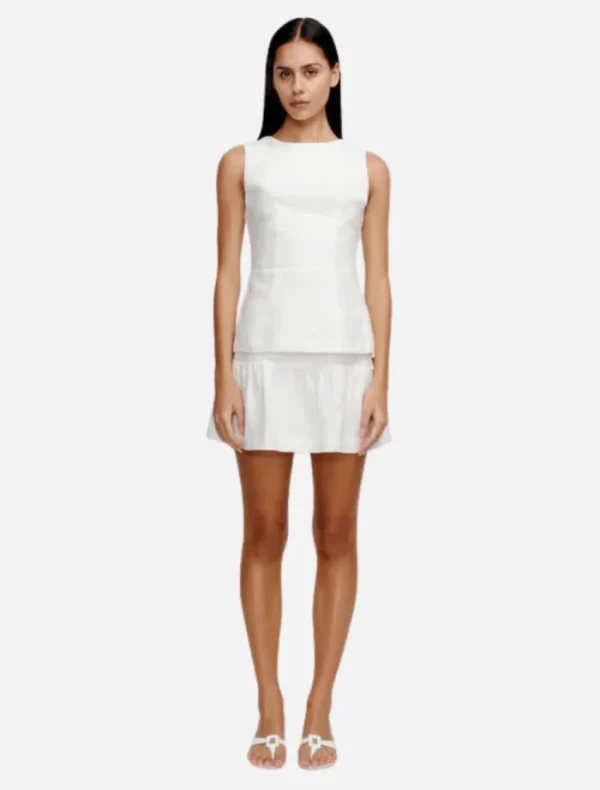 Ownley Darcy Mini Skirt - Ivory< Casual Dresses | Mini Dresses