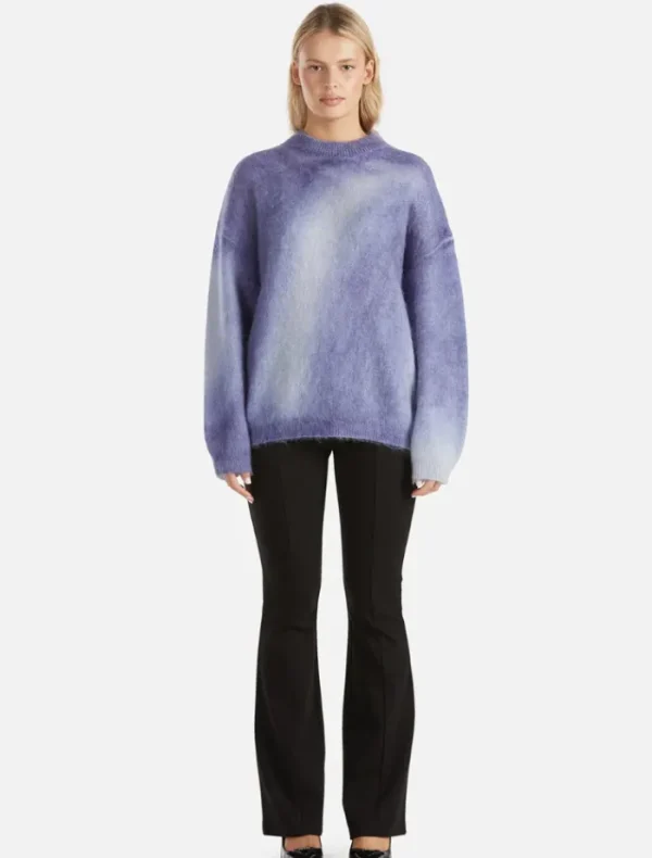 Ena Pelly Delilah Knit Pullover - Iris Swirl< Knitwear | Tops
