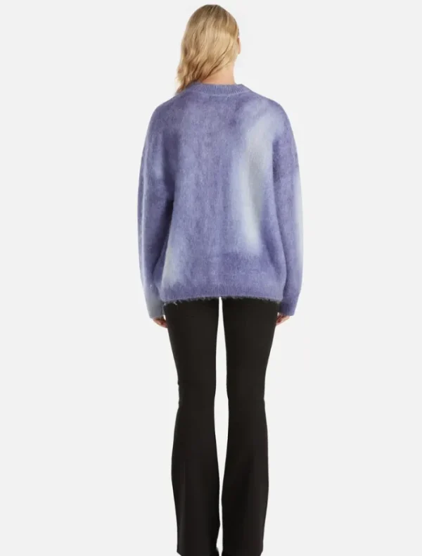 Ena Pelly Delilah Knit Pullover - Iris Swirl< Knitwear | Tops