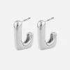 Jolie and Deen Dione Hoops - Silver< Earrings