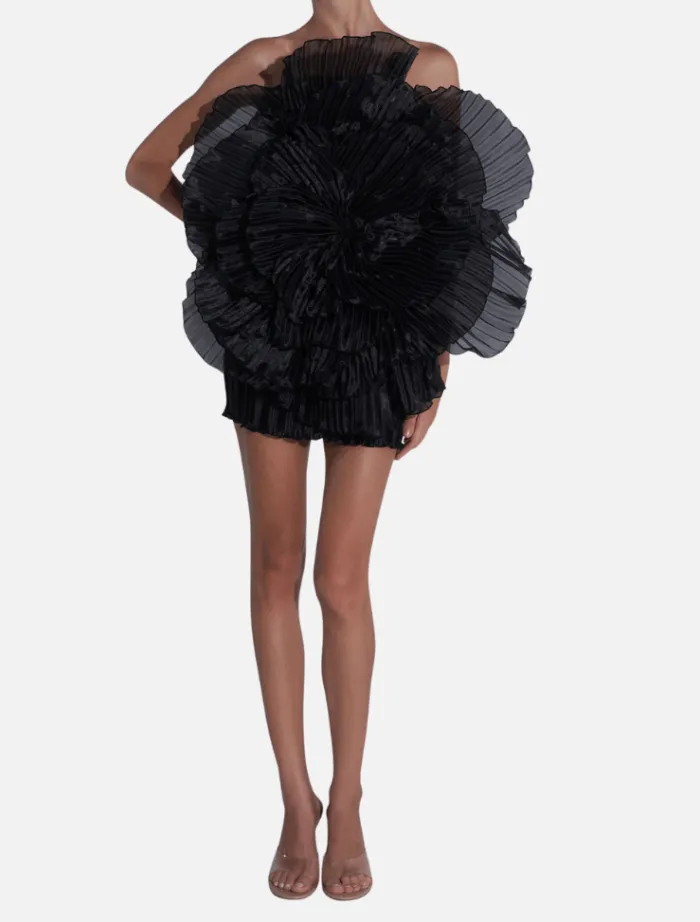 fleur_mini__noir_0.webp Lidee Fleur Mini - Noir< Casual Dresses | Mini Dresses