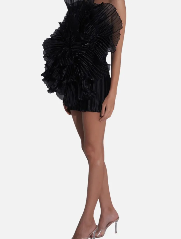 fleur_mini__noir_3.webp Lidee Fleur Mini - Noir< Casual Dresses | Mini Dresses