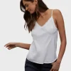 Bella Dahl Frayed Cami - White< Shirts | Tops