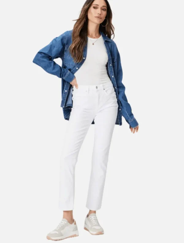 PAIGE Gemma - Crisp White< Denim