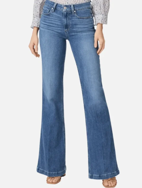 PAIGE Genevieve High Rise Flare - Starlet< Denim