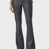 PAIGE High Rise Lou Lou - Navy/Silver Glitter Luxe Coating< Pants | Denim